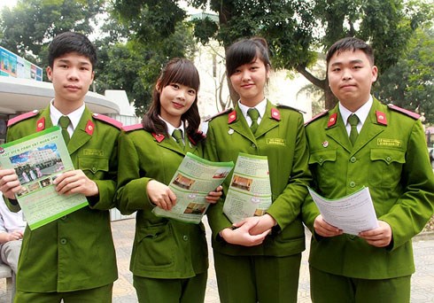 Công bố điểm chuẩn các trường Công an nhân dân năm 2015